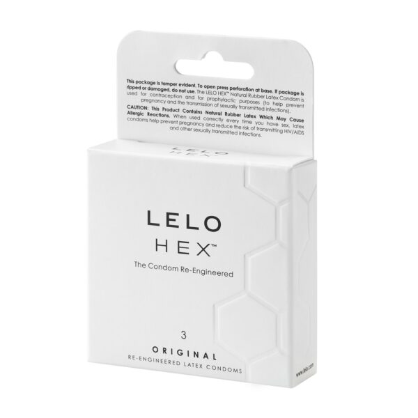 LELO HEX Condoms Original 3 pack - Image 3