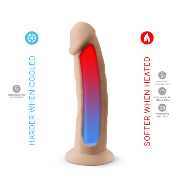 SilexD 7.5 inch Realistic Silicone Dual Density Dildo with Suction Cup - Image 5