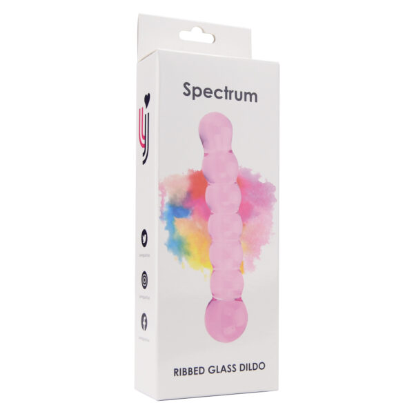 Spectrum Ribbed Glass Dildo - Image 10