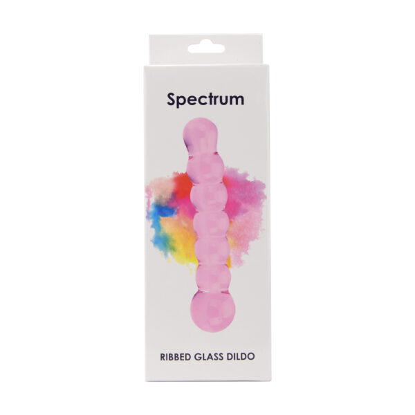 Spectrum Ribbed Glass Dildo - Image 8