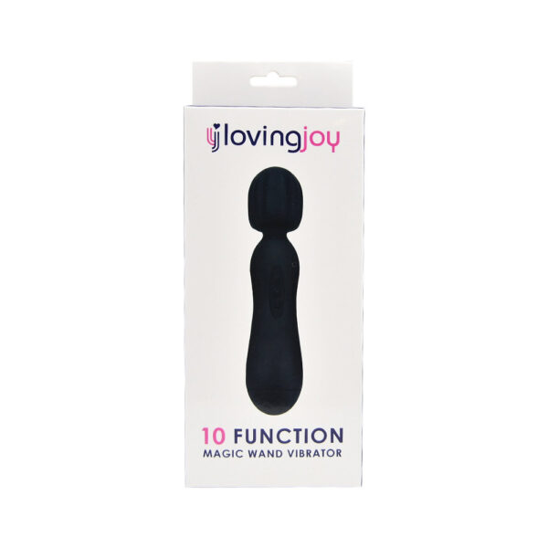 Loving Joy 10 Function Magic Wand Vibrator Black - Image 8