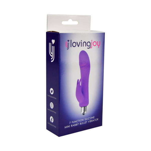 Loving Joy 7 Function Silicone Mini Rabbit Bullet Vibrator - Image 5