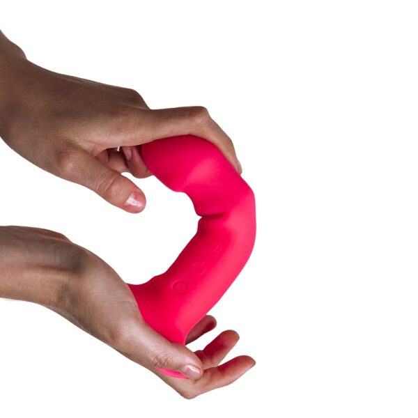 Adrien Lastic Dual Density Cushioned Core Vibrating Suction Cup Silicone Dildo 6.5 Inch - Image 3