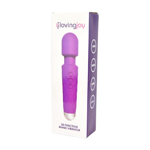 Loving Joy 20 Function Wand Vibrator Purple - Image 7