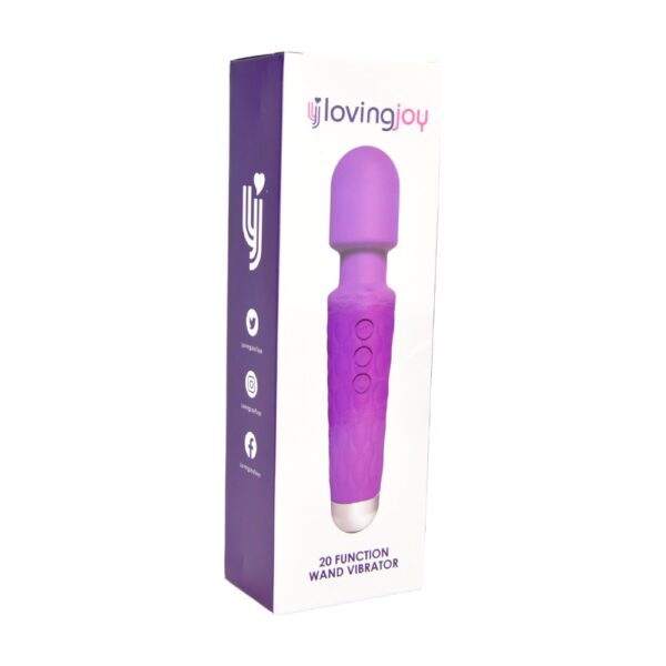 Loving Joy 20 Function Wand Vibrator Purple - Image 6