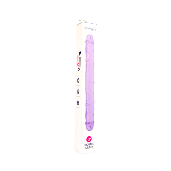 Loving Joy 12 Inch Double Dildo Purple - Image 8