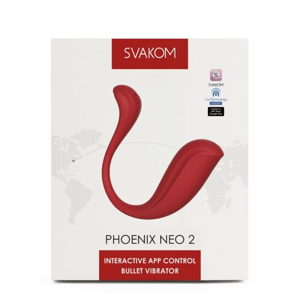 Svakom Phoenix Neo 2 Interactive App Controlled Vibrator - Image 5