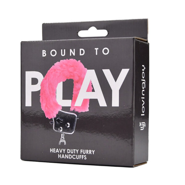 Bound to Play. Heavy Duty Furry Handcuffs Pink - Image 7