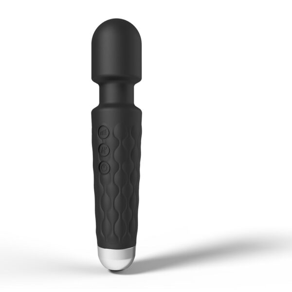 Loving Joy 20 Function Wand Vibrator Black - Image 4