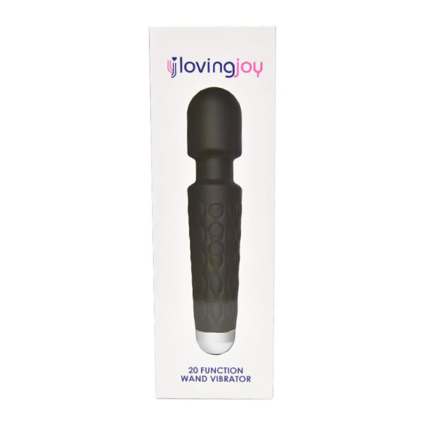 Loving Joy 20 Function Wand Vibrator Black - Image 5