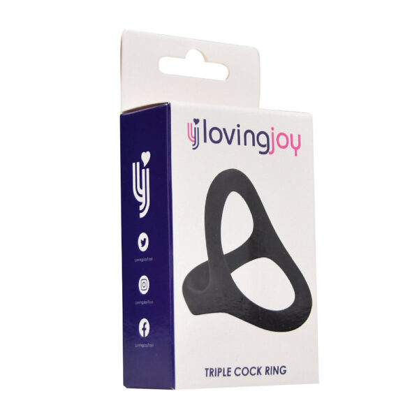 Loving Joy Silicone Triple Cock Ring - Image 6