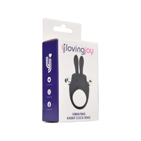 Loving Joy Silicone Vibrating Rabbit Cock Ring - Image 7