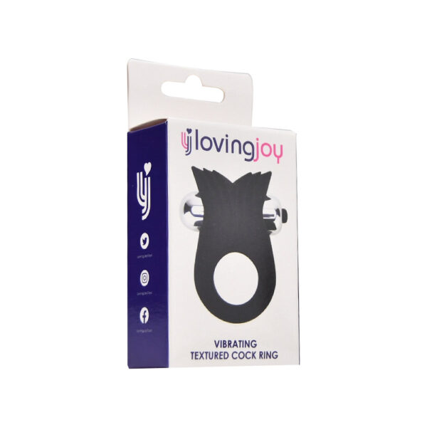 Loving Joy Silicone Vibrating Textured Cock Ring - Image 8