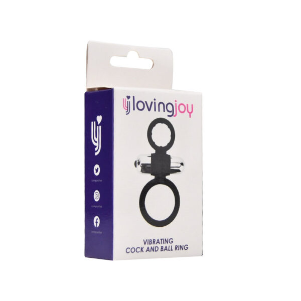 Loving Joy Silicone Vibrating Cock and Ball Ring - Image 7