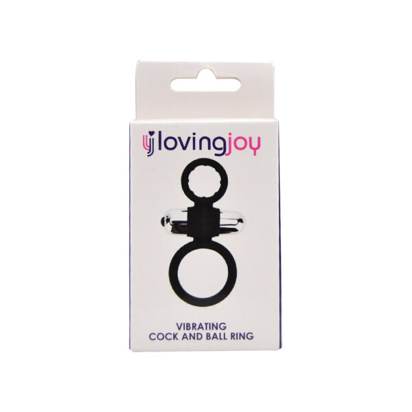 Loving Joy Silicone Vibrating Cock and Ball Ring - Image 5