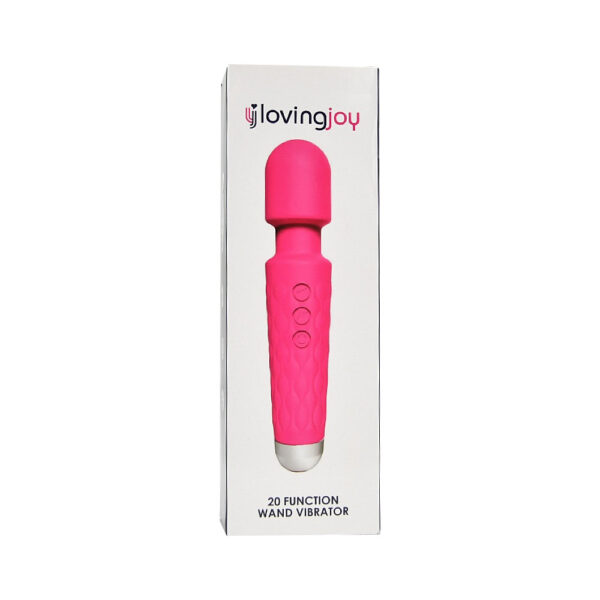 Loving Joy 20 Function Wand Vibrator Pink - Image 6