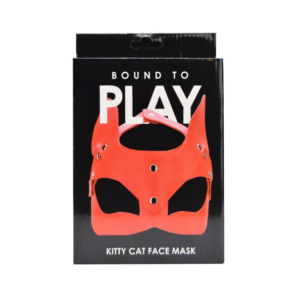 Bound to Play Kitty Cat Face Mask Red - Image 4