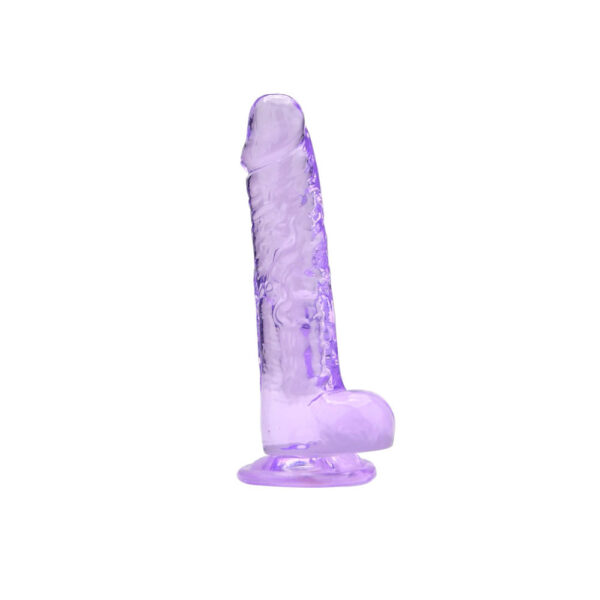 Loving Joy 7 Inch Dildo with Balls Purple - Image 4