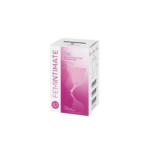 Femintimate Eve Menstrual Cup with Curved Stem Small - Image 3