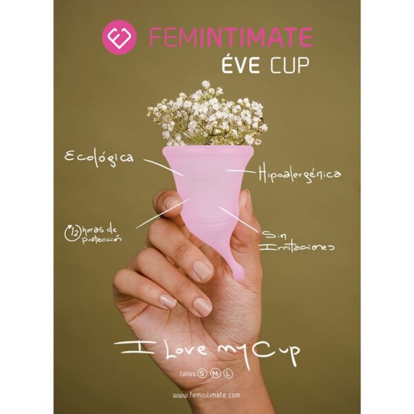 Femintimate Eve Menstrual Cup with Curved Stem Small - Image 4