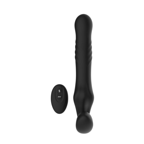 Mina Surge Remote Thrusting & Vibrating Strapless Strap On - Image 4