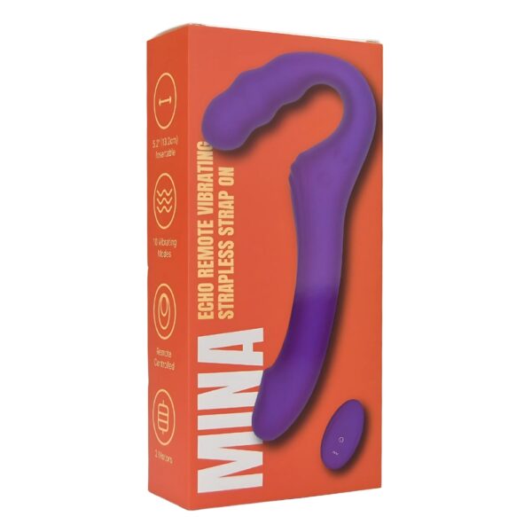 Mina Echo Remote Vibrating Strapless Strap On - Image 15