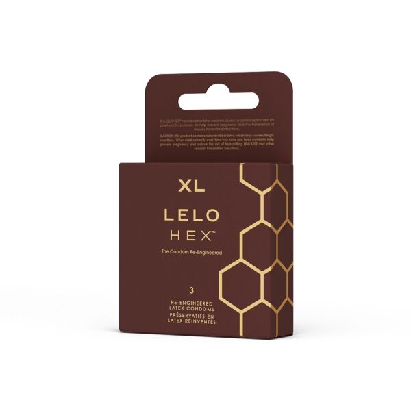 LELO HEX Condoms Respect XL 3 pack - Image 3