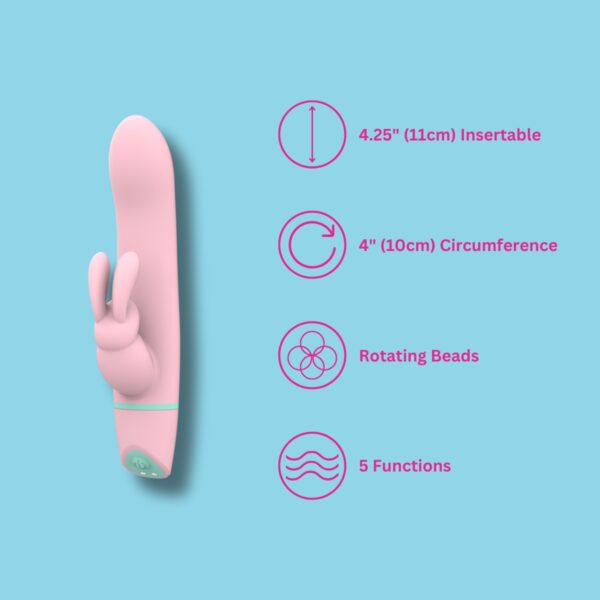 Mina Ripple Vibrating & Rotating Rabbit Vibrator - Image 5