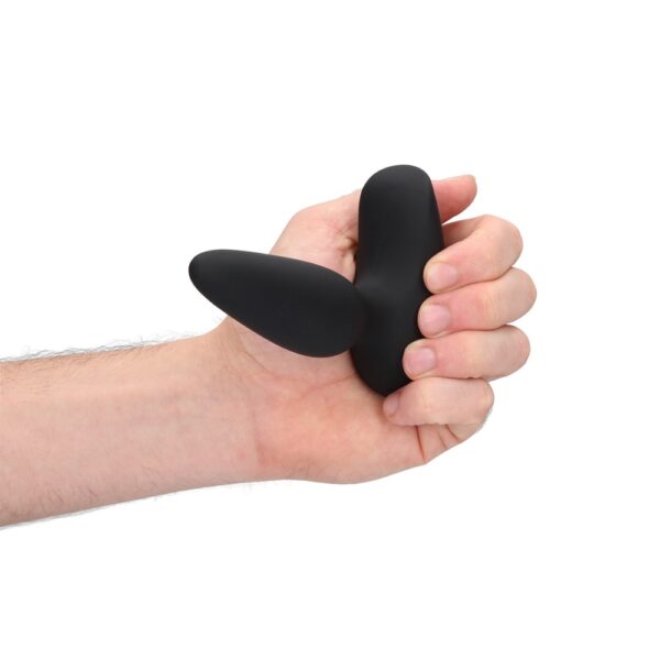 Smooth Vibrating Anal Plug with Remote Control Black - Image 12