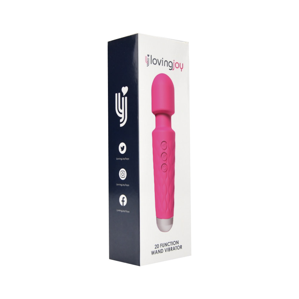 Loving Joy 20 Function Wand Vibrator Pink - Image 6
