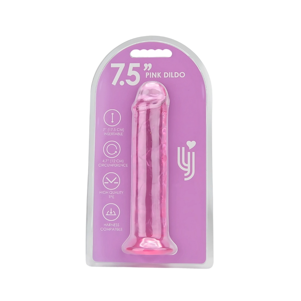 Loving Joy 7.5 Inch Suction Cup Dildo Pink - Image 6